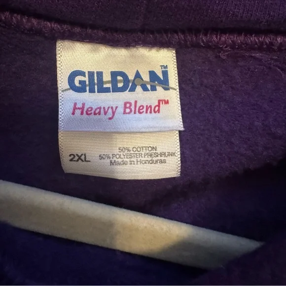 Eldora‎ Speedway Rossburg Ohio Purple Hoodie Gildan Heavy Blend 2XL - Picture 8 of 10